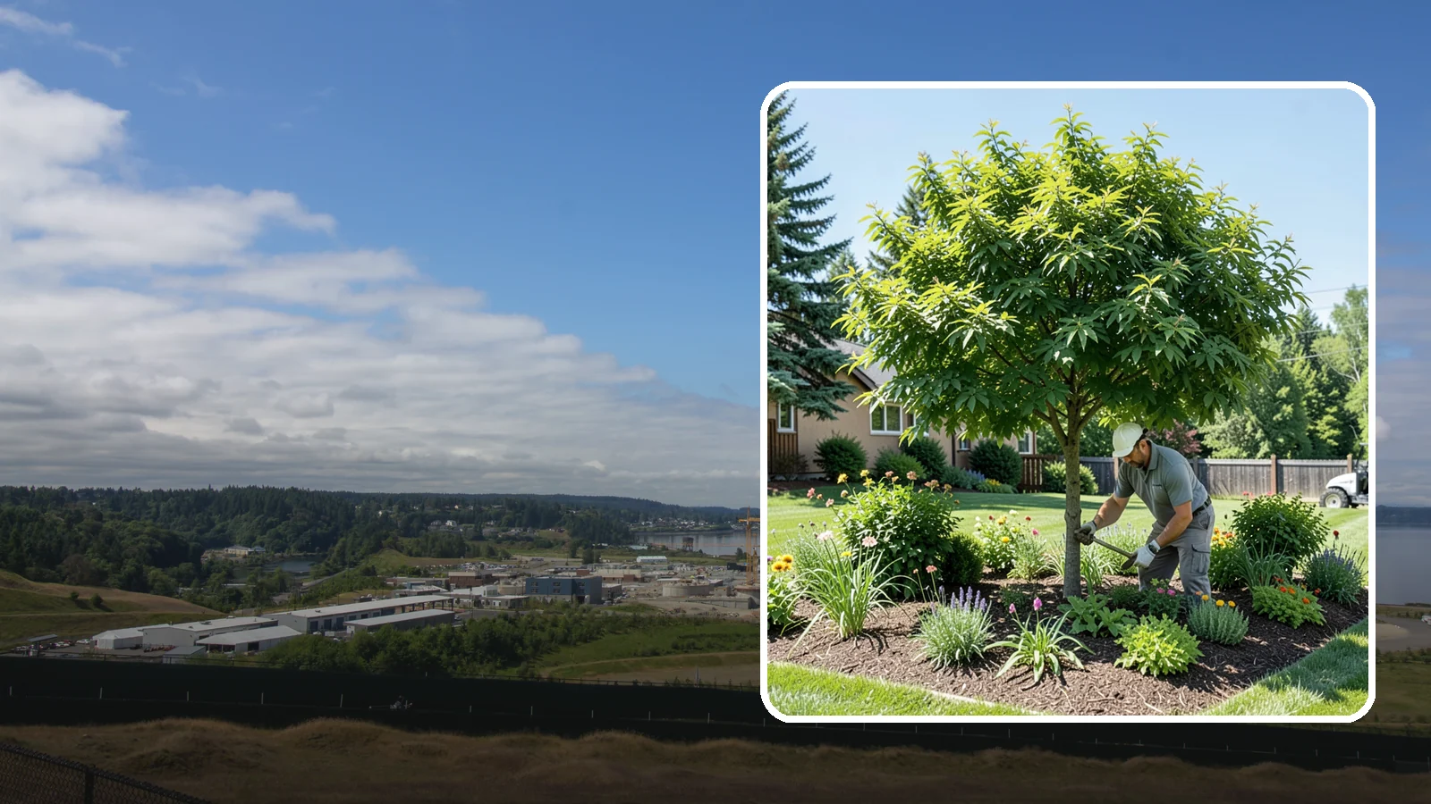 Shade Tree Planting in University Place, Pierce County, WA - We plant large-canopy shade trees that cool your yard and elevate Northwest landscapes.