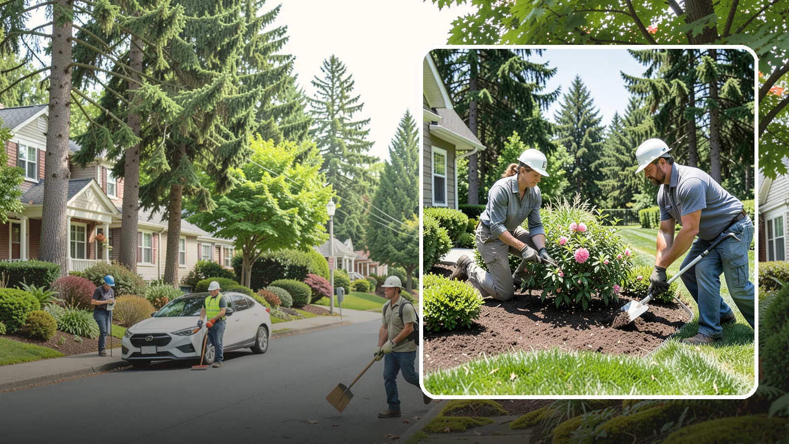 Shrub Planting in Beaux Arts Village, King County, WA - Foundation and accent shrubs planted to add structure, privacy, and year-round greenery.