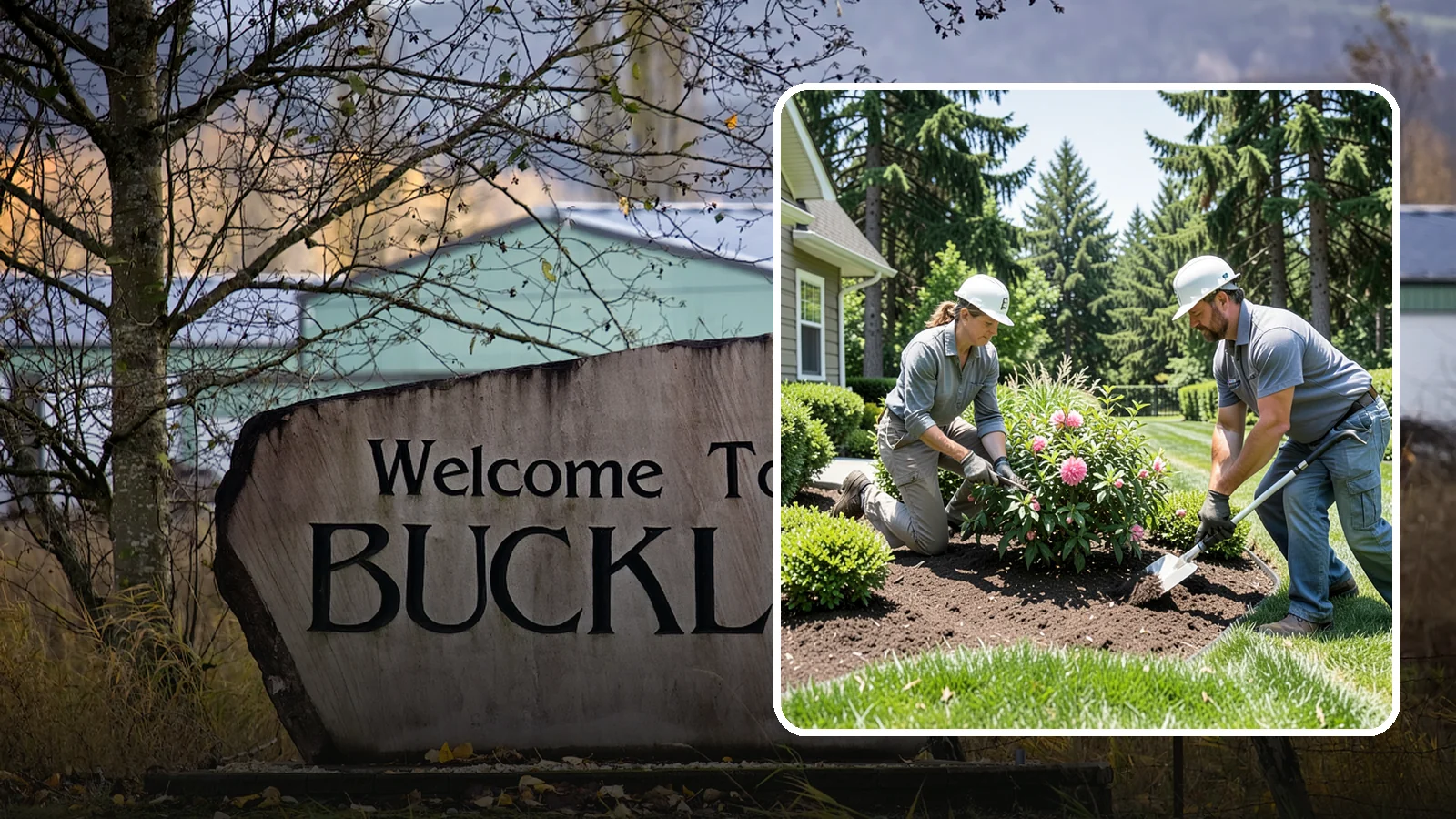 Shrub Planting in Buckley, Pierce County, WA - Foundation and accent shrubs planted to add structure, privacy, and year-round greenery.