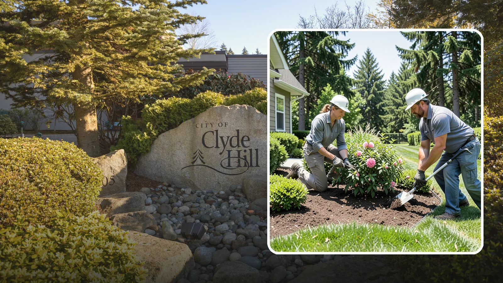 Shrub Planting in Clyde Hill, King County, WA - Foundation and accent shrubs planted to add structure, privacy, and year-round greenery.