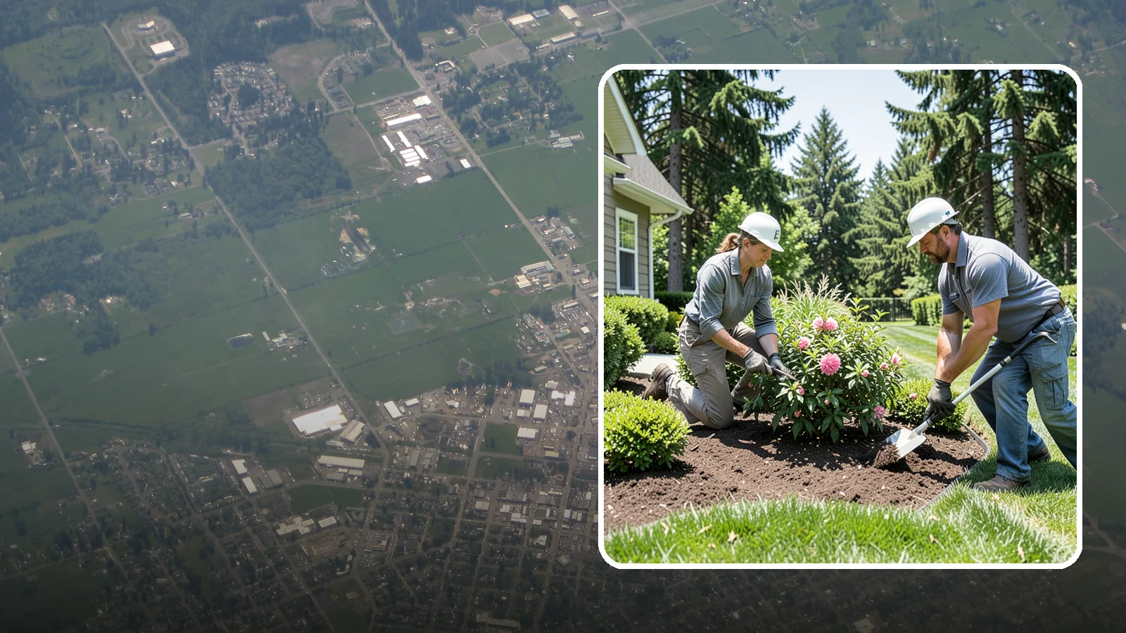 Shrub Planting in Enumclaw, King County, WA - Foundation and accent shrubs planted to add structure, privacy, and year-round greenery.
