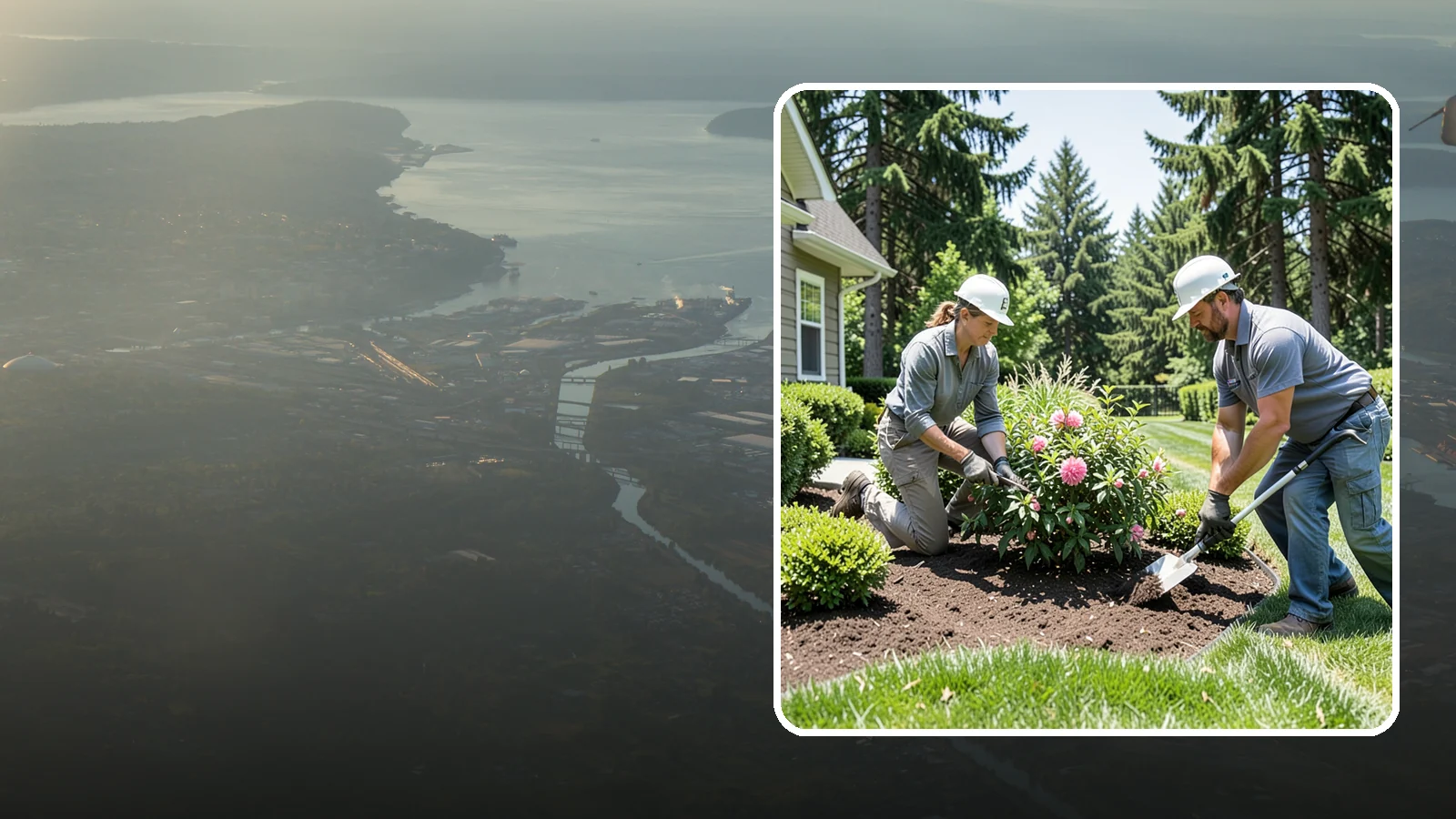 Shrub Planting in Fife, Pierce County, WA - Foundation and accent shrubs planted to add structure, privacy, and year-round greenery.