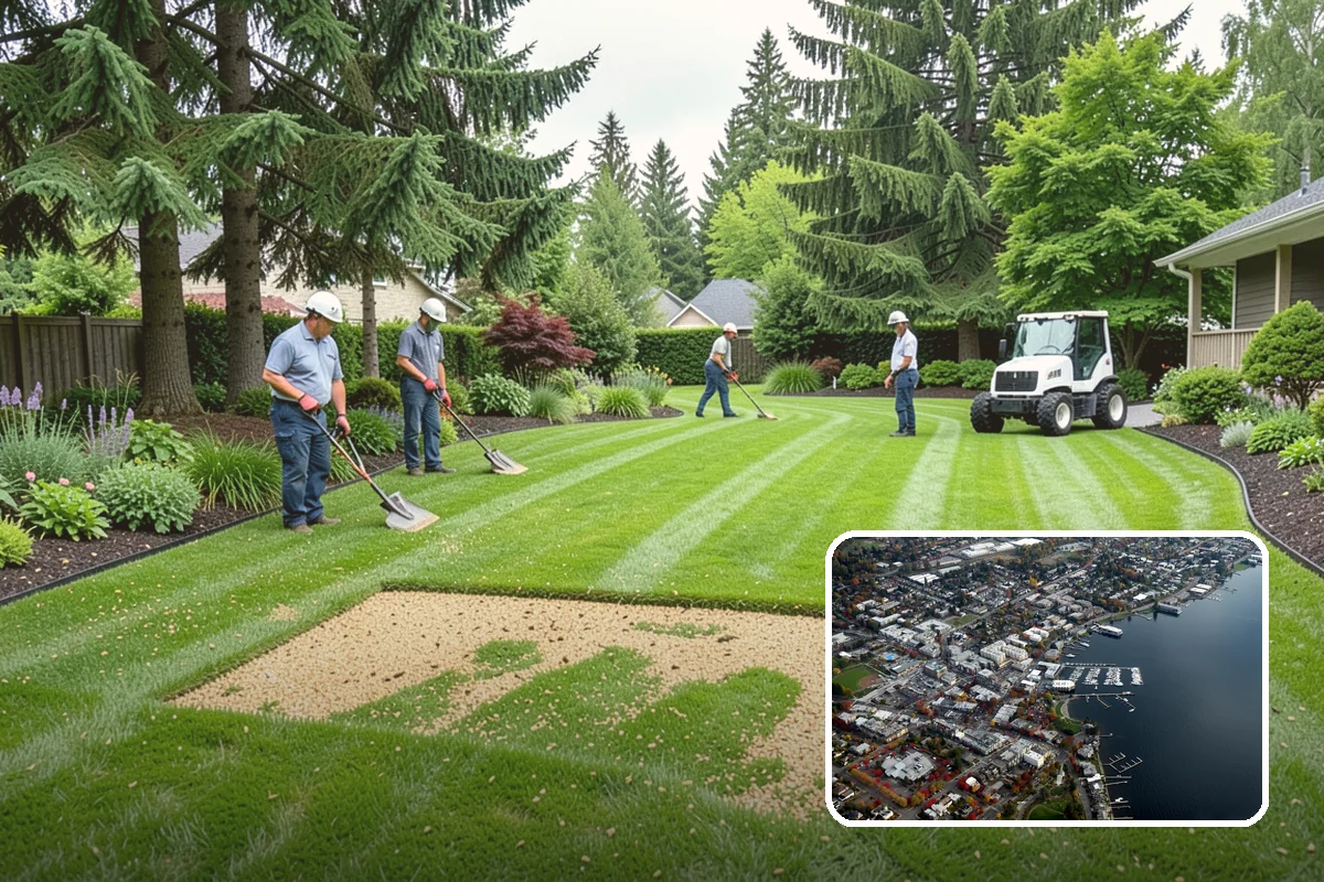 Shrub Planting in Kirkland, King County, WA - Adds structure and year-round greenery