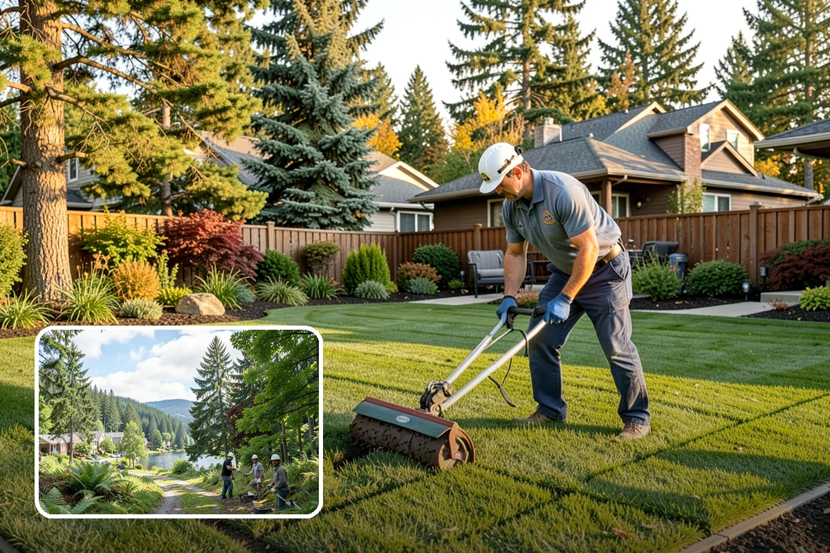 Shrub Planting in Lake Forest Park, King County, WA - Adds structure and year-round greenery