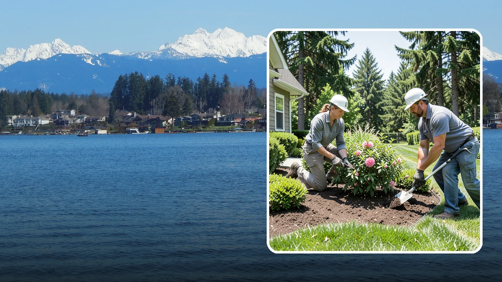 Shrub Planting in Lake Stevens, Snohomish County, WA - Foundation and accent shrubs planted to add structure, privacy, and year-round greenery.