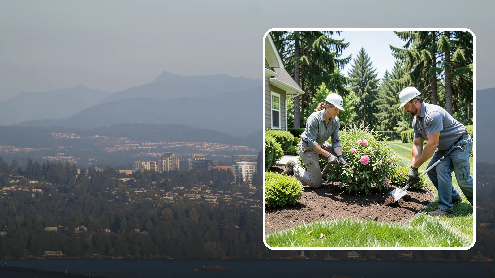 Shrub Planting in Medina, King County, WA - Foundation and accent shrubs planted to add structure, privacy, and year-round greenery.