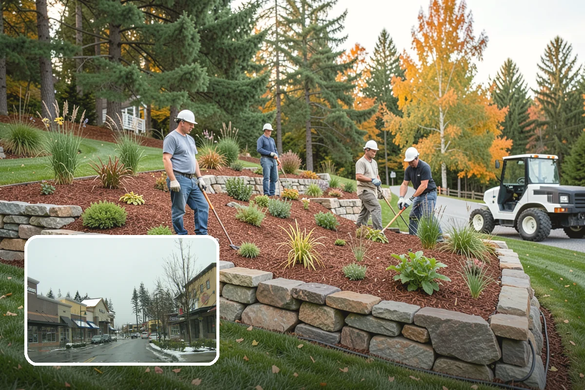 Shrub Planting in Mill Creek, Snohomish County, WA - Adds structure and year-round greenery