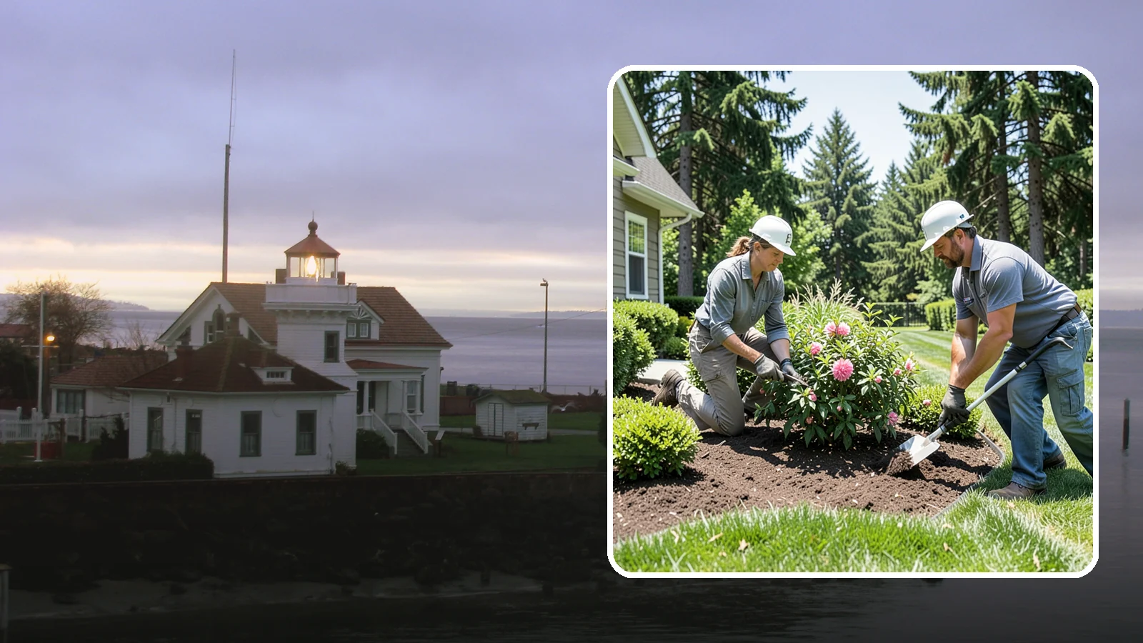Shrub Planting in Mukilteo, Snohomish County, WA - Foundation and accent shrubs planted to add structure, privacy, and year-round greenery.