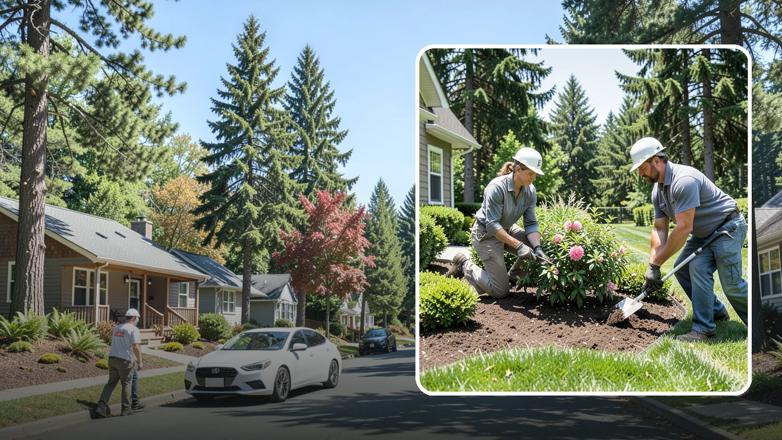Shrub Planting in Orting, Pierce County, WA - Foundation and accent shrubs planted to add structure, privacy, and year-round greenery.
