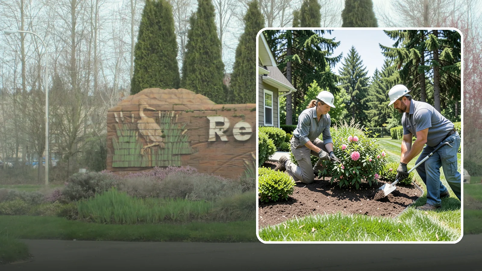 Shrub Planting in Renton, King County, WA - Foundation and accent shrubs planted to add structure, privacy, and year-round greenery.