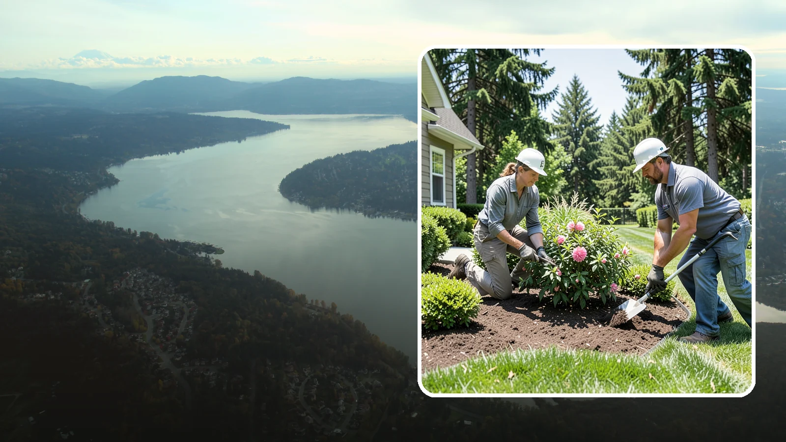 Shrub Planting in Sammamish, King County, WA - Foundation and accent shrubs planted to add structure, privacy, and year-round greenery.