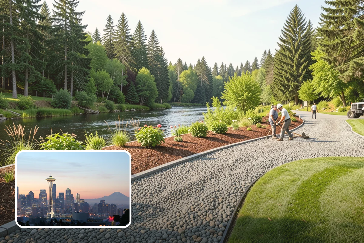 Shrub Planting in Seattle, King County, WA - Adds structure and year-round greenery