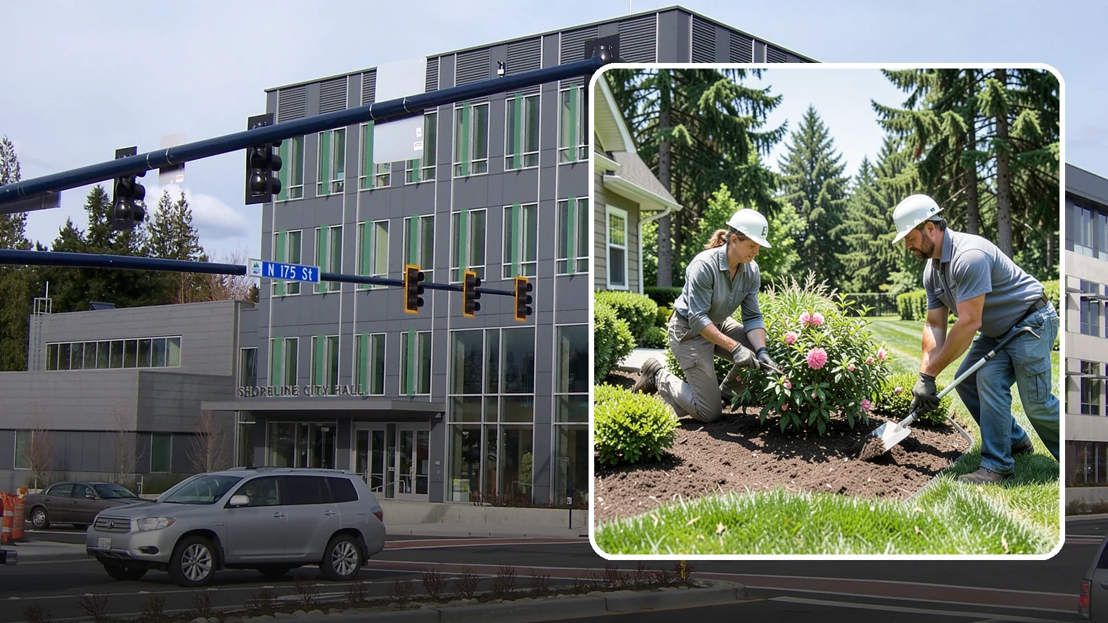 Shrub Planting in Shoreline, King County, WA - Foundation and accent shrubs planted to add structure, privacy, and year-round greenery.