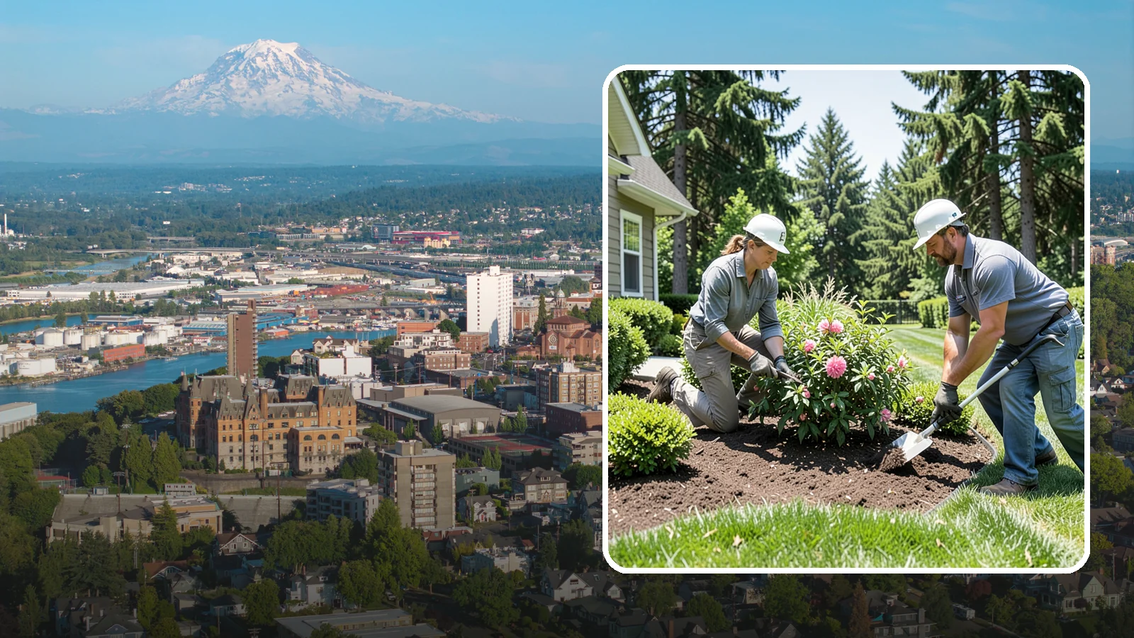 Shrub Planting in Tacoma, Pierce County, WA - Foundation and accent shrubs planted to add structure, privacy, and year-round greenery.