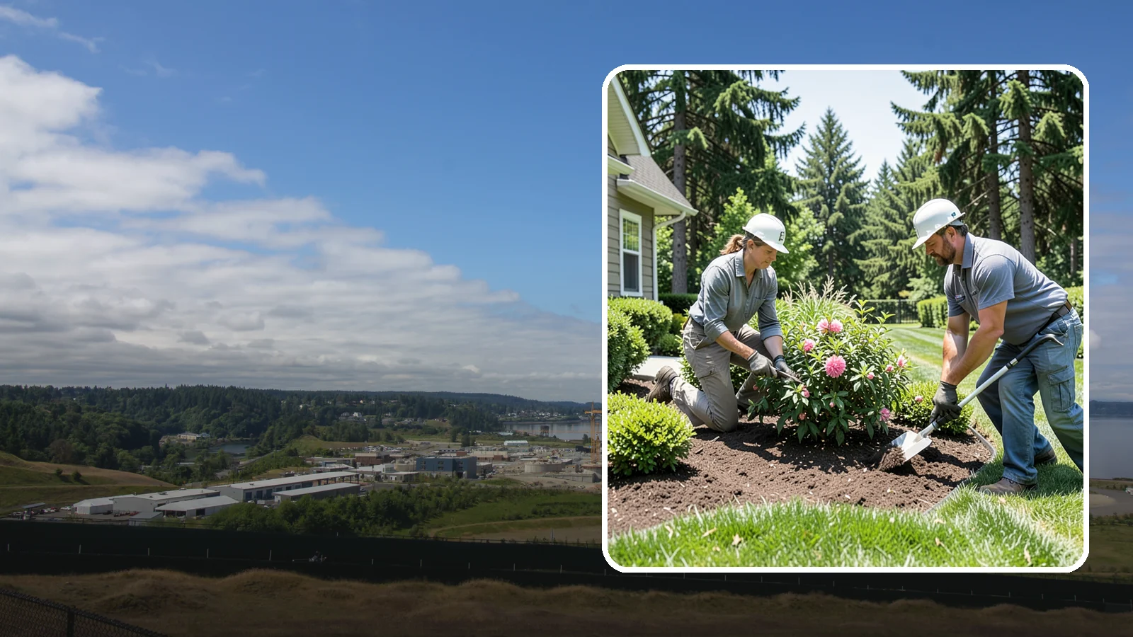 Shrub Planting in University Place, Pierce County, WA - Foundation and accent shrubs planted to add structure, privacy, and year-round greenery.