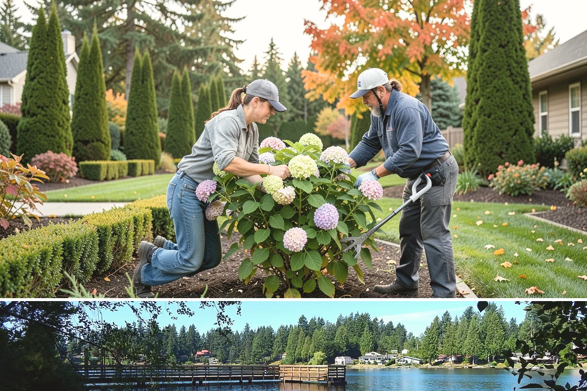 Shrub Pruning in Federal Way, King County, WA - Timed by species