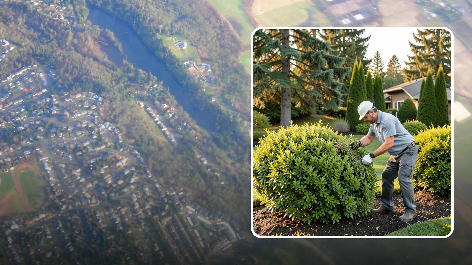 Shrub Rejuvenation Pruning in Algona, King County, WA - Hard rejuvenation pruning that brings overgrown, leggy shrubs back to dense, healthy growth.