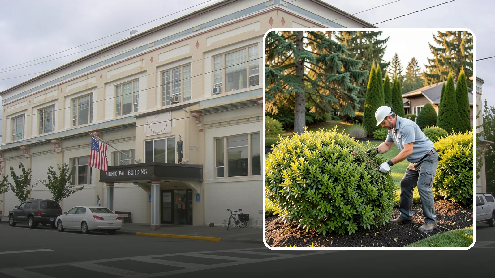 Shrub Rejuvenation Pruning in Anacortes, Skagit County, WA - Hard rejuvenation pruning that brings overgrown, leggy shrubs back to dense, healthy growth.