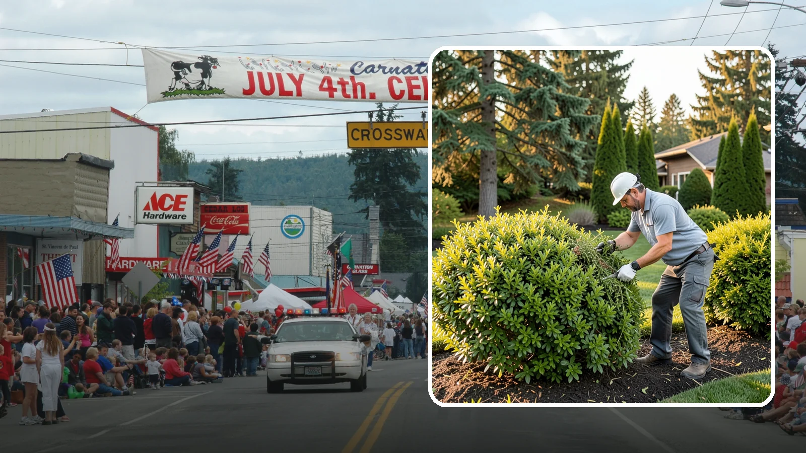 Shrub Rejuvenation Pruning in Carnation, King County, WA - Hard rejuvenation pruning that brings overgrown, leggy shrubs back to dense, healthy growth.