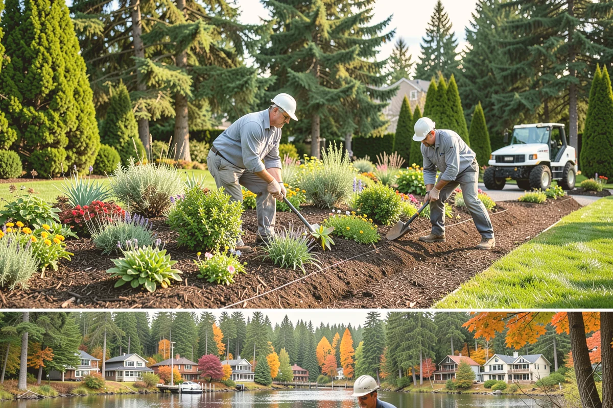 Shrub Rejuvenation Pruning in La Conner, Skagit County, WA - Best done in late winter to early spring before bud break so PNW shrubs push strong new growth through the season.