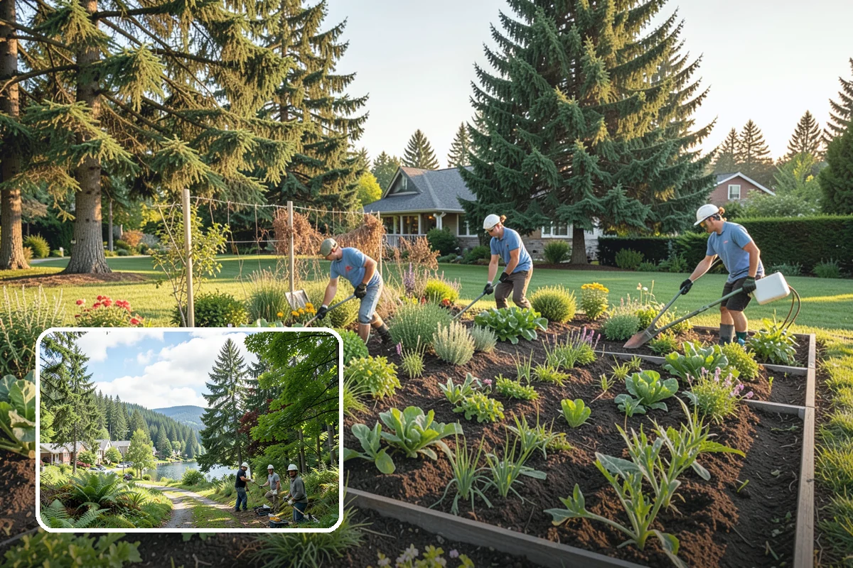 Shrub Rejuvenation Pruning in Lake Forest Park, King County, WA - Restores dense growth from the base up
