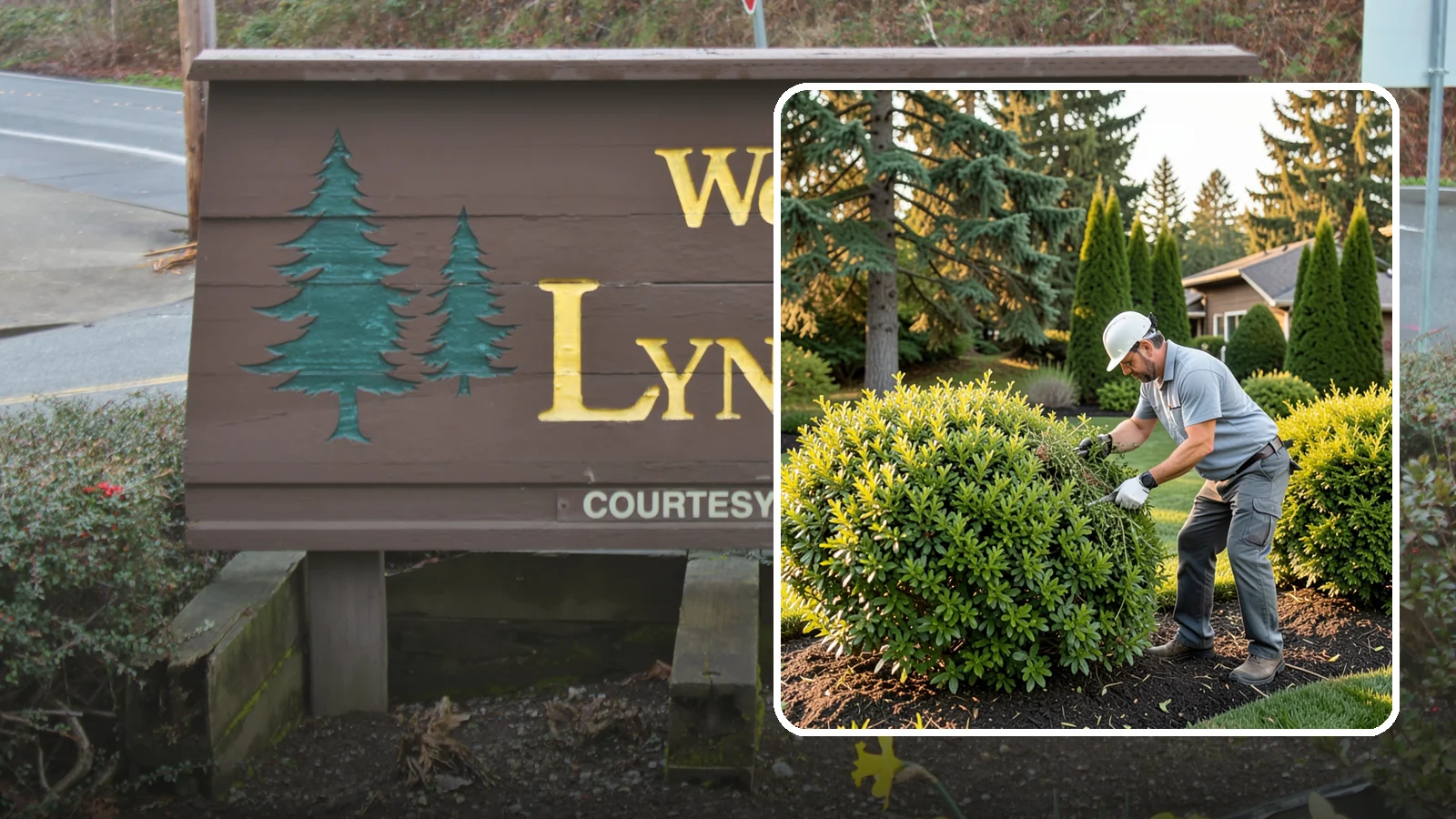 Shrub Rejuvenation Pruning in Lynnwood, Snohomish County, WA - Hard rejuvenation pruning that brings overgrown, leggy shrubs back to dense, healthy growth.
