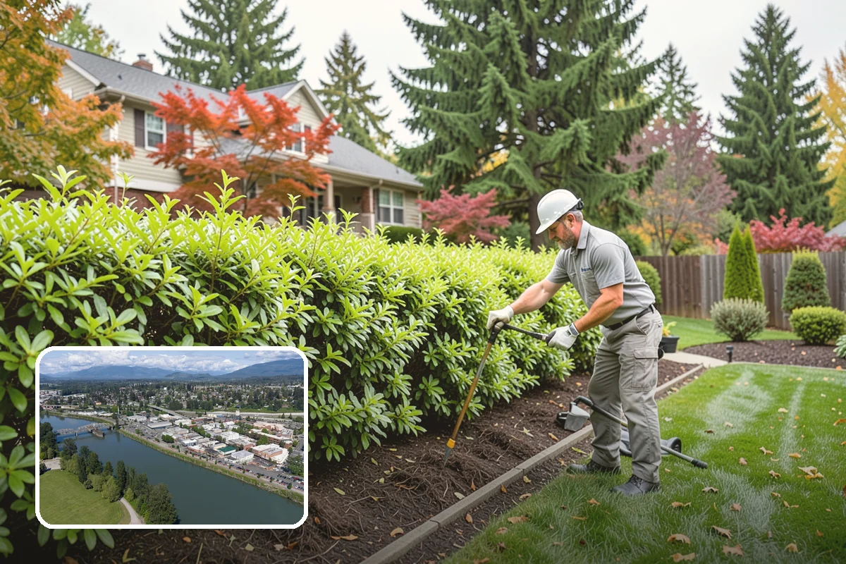 Shrub Rejuvenation Pruning in Mount Vernon, Skagit County, WA - Restores dense growth from the base up