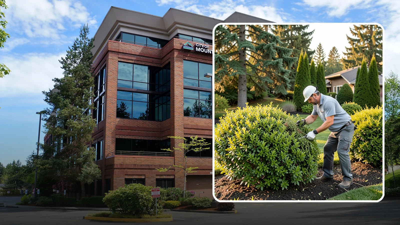 Shrub Rejuvenation Pruning in Mountlake Terrace, Snohomish County, WA - Hard rejuvenation pruning that brings overgrown, leggy shrubs back to dense, healthy growth.