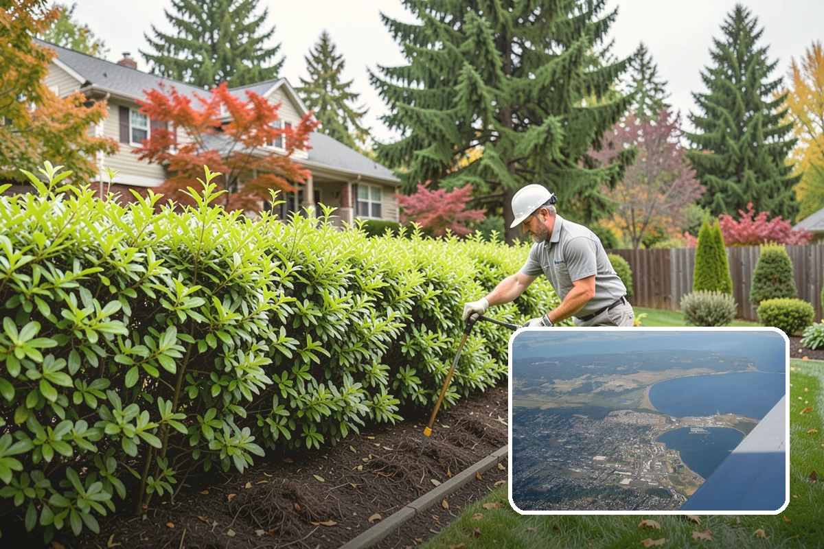 Shrub Rejuvenation Pruning in Oak Harbor, Island County, WA - Restores dense growth from the base up