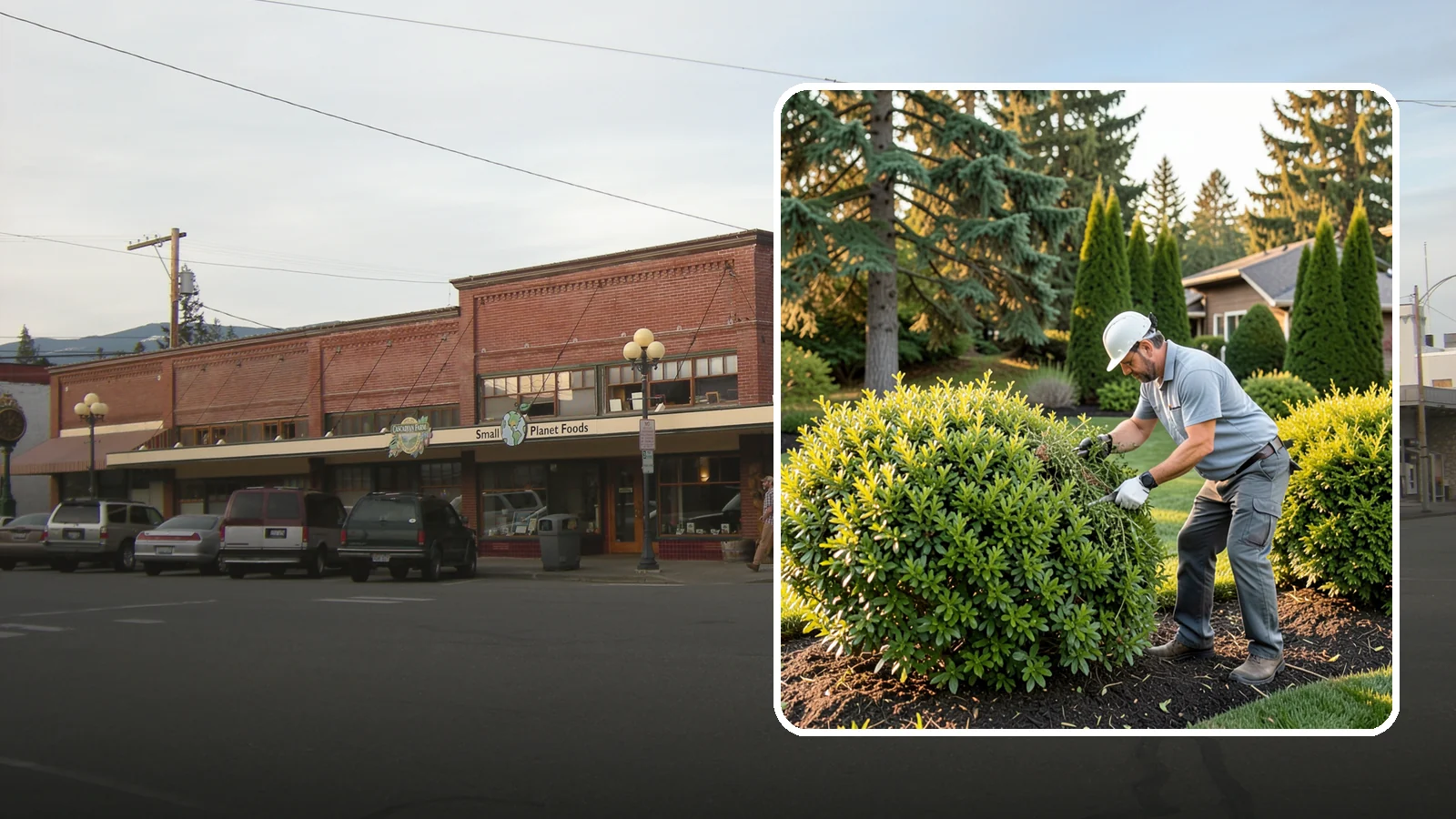Shrub Rejuvenation Pruning in Sedro-Woolley, Skagit County, WA - Hard rejuvenation pruning that brings overgrown, leggy shrubs back to dense, healthy growth.