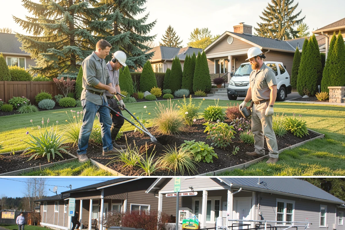 Shrub Rejuvenation Pruning in South Prairie, Pierce County, WA - Best done in late winter to early spring before bud break so PNW shrubs push strong new growth through the season.