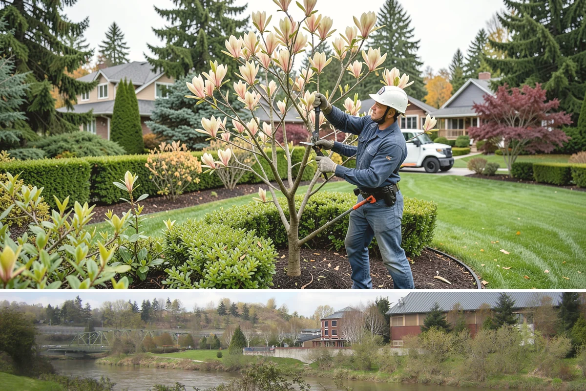 Shrub Rejuvenation Pruning in Tukwila, King County, WA - Best done in late winter to early spring before bud break so PNW shrubs push strong new growth through the season.