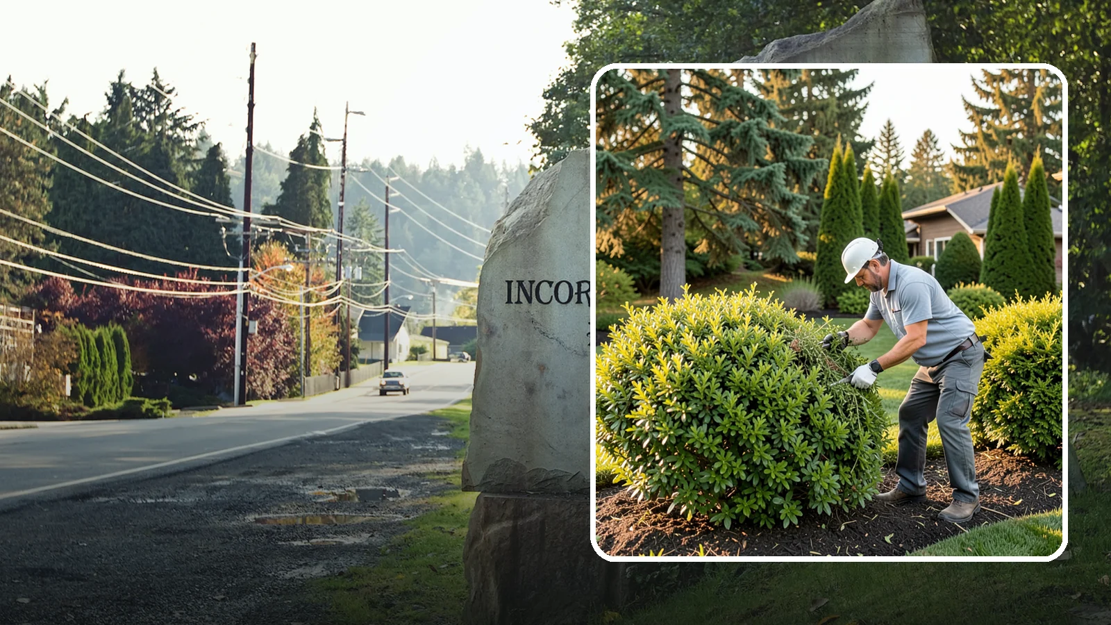 Shrub Rejuvenation Pruning in Wilkeson, Pierce County, WA - Hard rejuvenation pruning that brings overgrown, leggy shrubs back to dense, healthy growth.