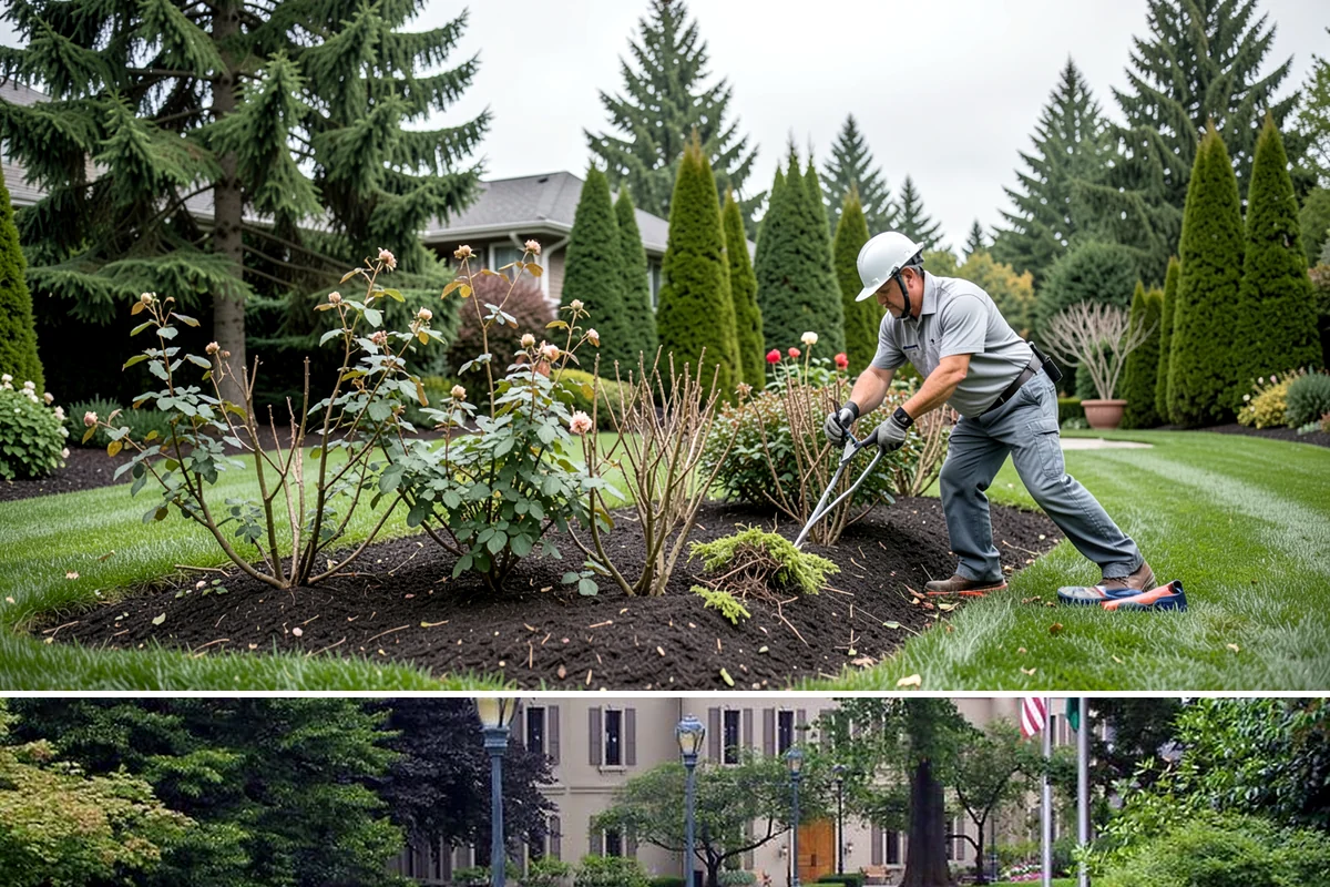 Shrub Rejuvenation Pruning in Woodinville, King County, WA - Best done in late winter to early spring before bud break so PNW shrubs push strong new growth through the season.