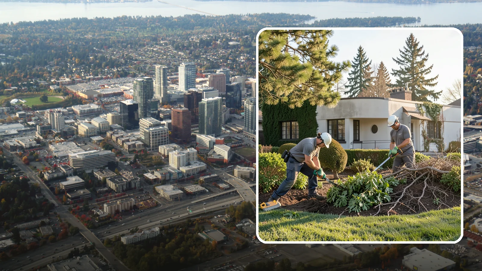 Shrub Removal in Bellevue, King County, WA - Complete removal of overgrown, dead, or unwanted shrubs and bushes, including roots and cleanup.