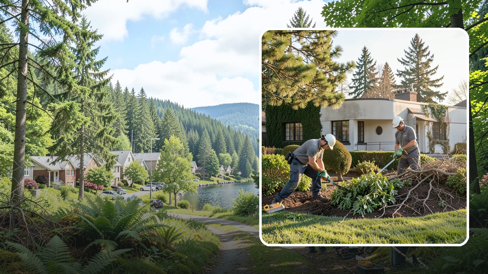 Shrub Removal in Lake Forest Park, King County, WA - Complete removal of overgrown, dead, or unwanted shrubs and bushes, including roots and cleanup.