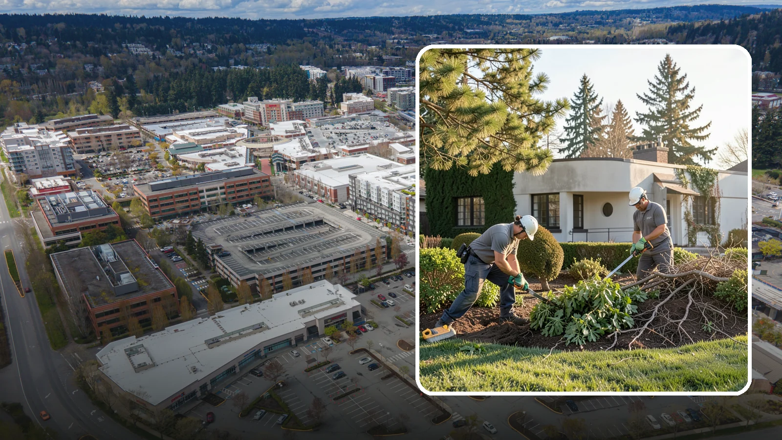Shrub Removal in Redmond, King County, WA - Complete removal of overgrown, dead, or unwanted shrubs and bushes, including roots and cleanup.