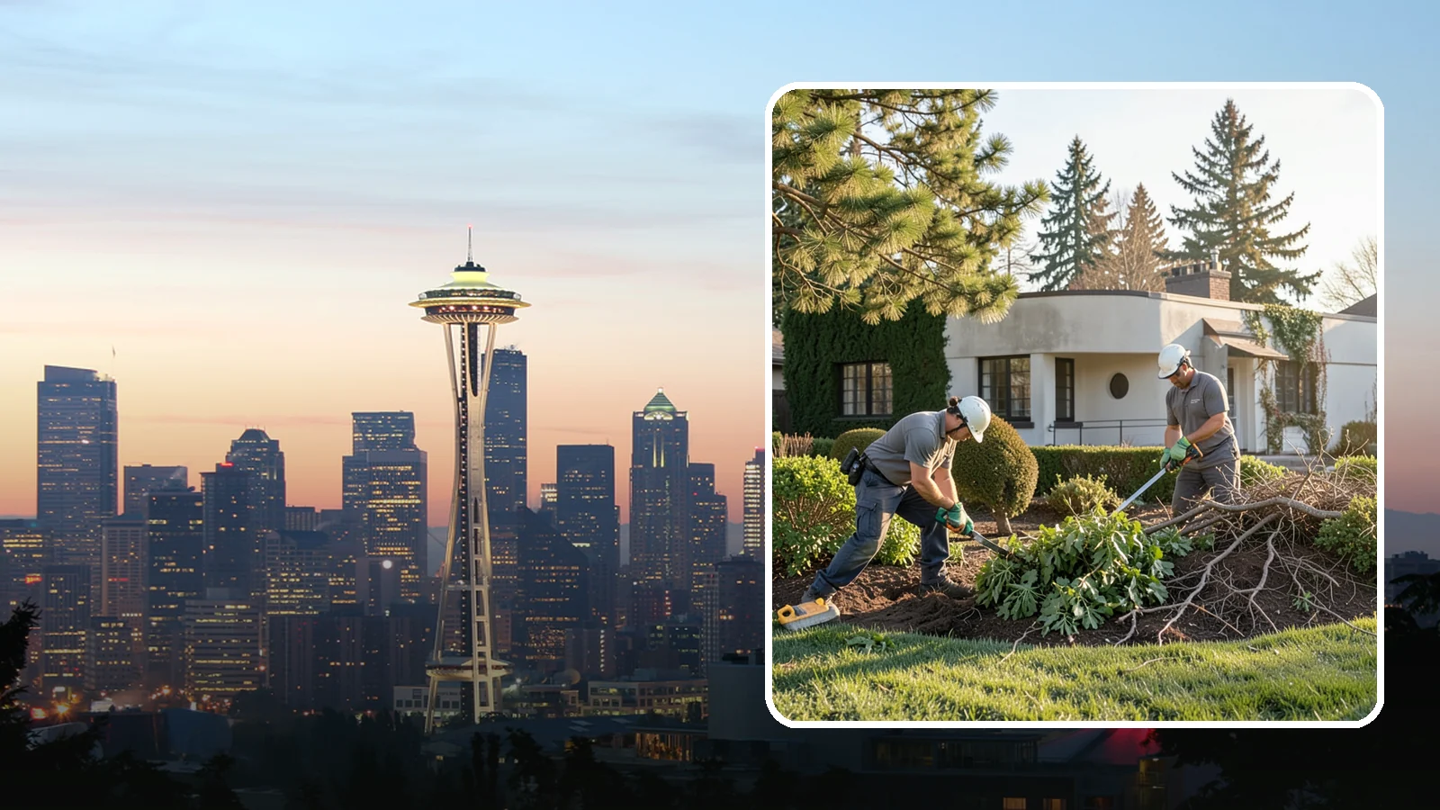 Shrub Removal in Seattle, King County, WA - Complete removal of overgrown, dead, or unwanted shrubs and bushes, including roots and cleanup.