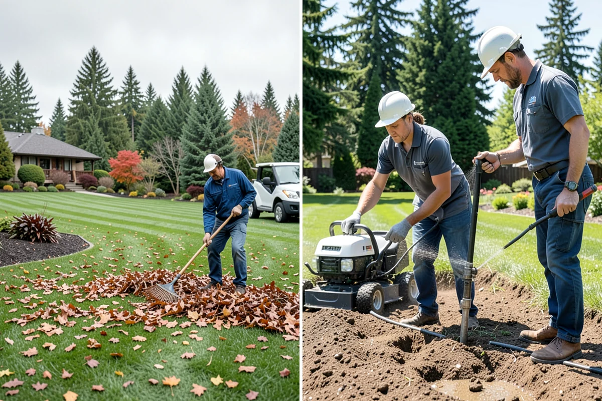 Shrub Transplanting in Arlington, Snohomish County, WA - Assess the shrub and mark a proper root-ball size