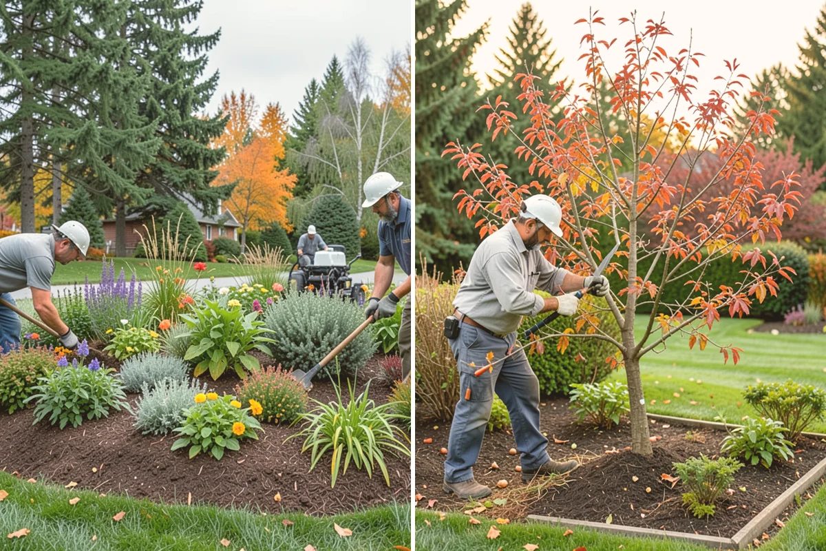 Shrub Transplanting in Bothell, King County, WA - Assess the shrub and mark a proper root-ball size