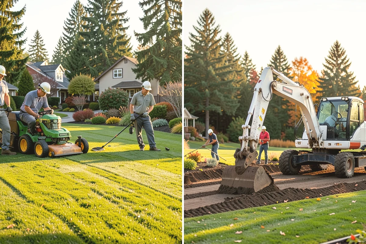 Shrub Transplanting in Carnation, King County, WA - Assess the shrub and mark a proper root-ball size