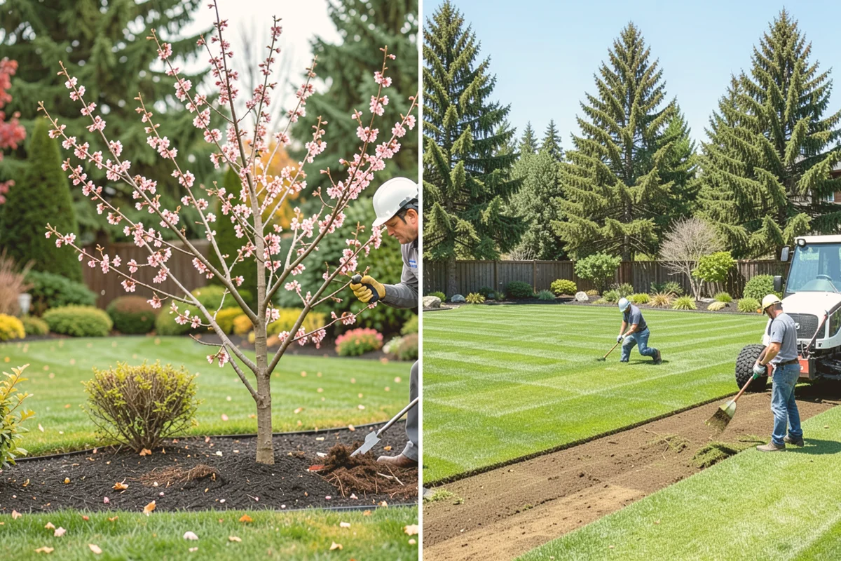 Shrub Transplanting in Edmonds, Snohomish County, WA - Assess the shrub and mark a proper root-ball size
