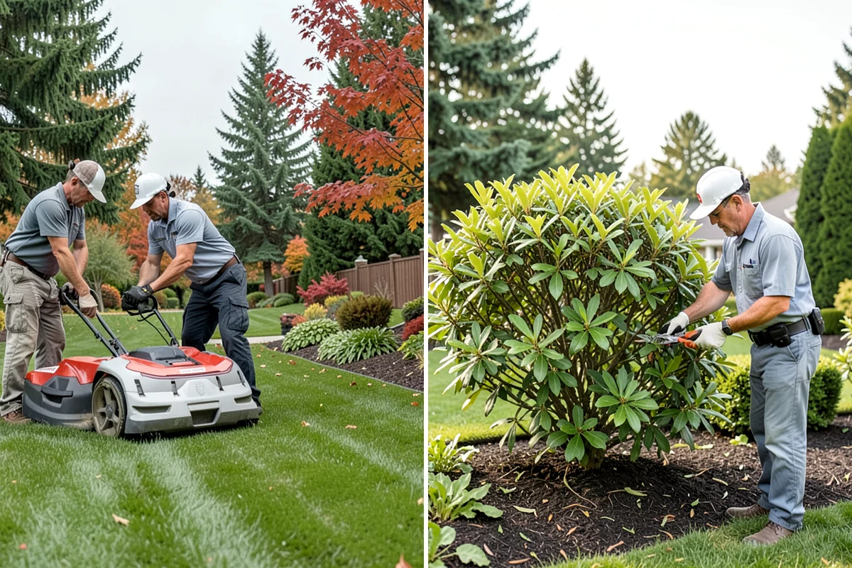 Shrub Transplanting in Federal Way, King County, WA - Assess the shrub and mark a proper root-ball size