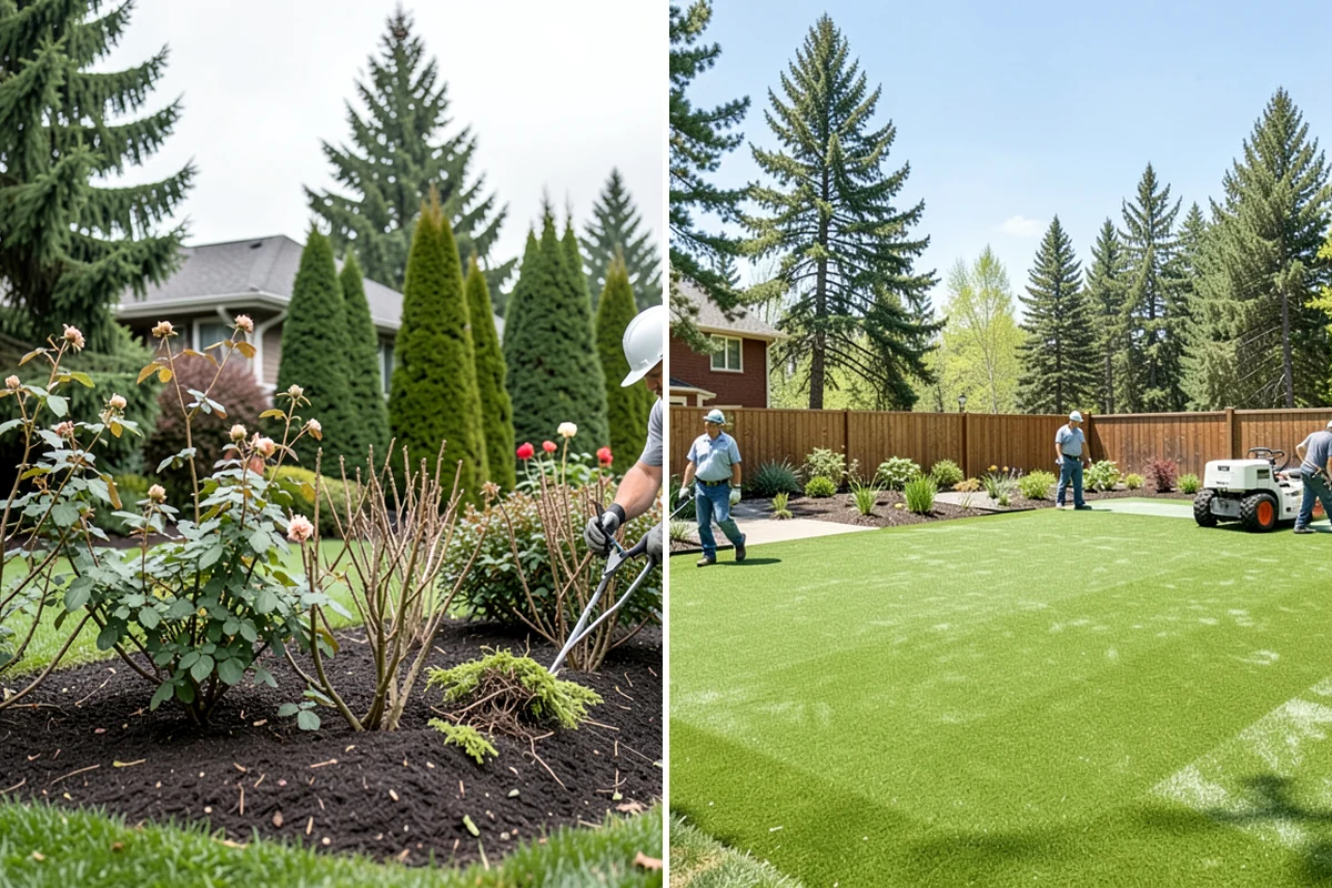 Shrub Transplanting in Gig Harbor, Pierce County, WA - Assess the shrub and mark a proper root-ball size