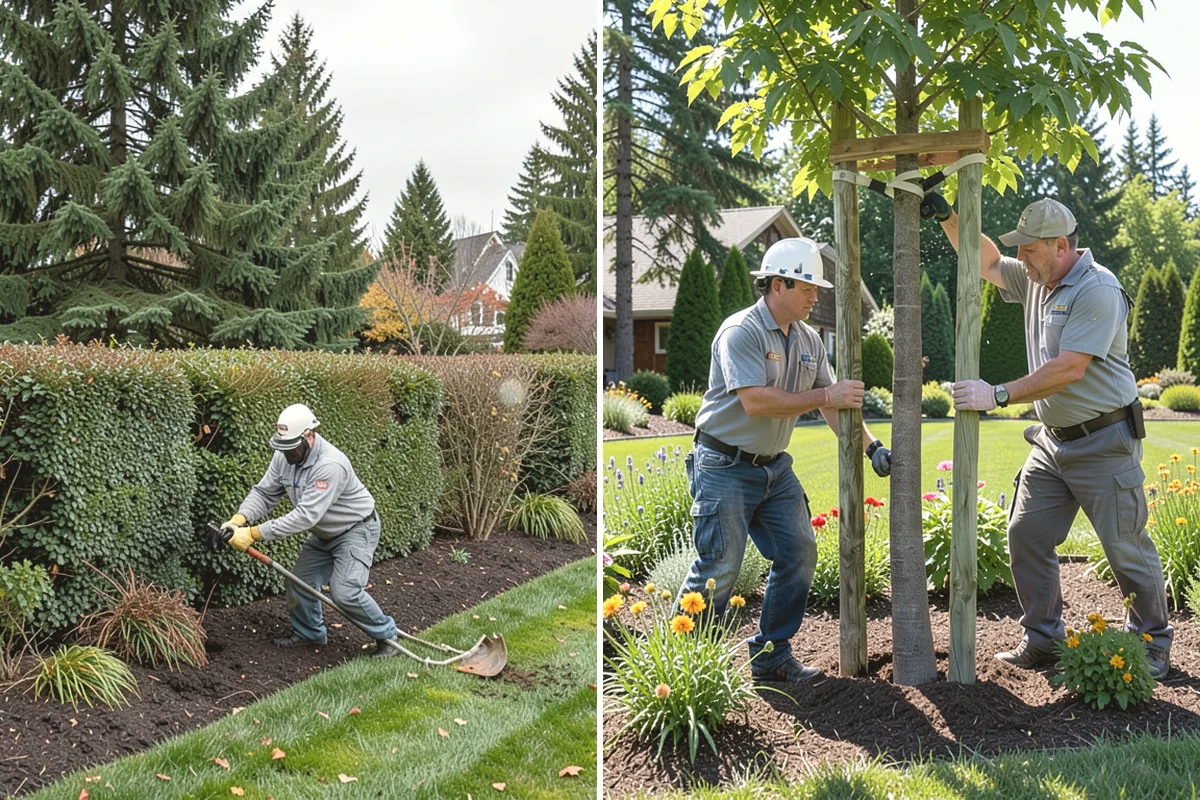 Shrub Transplanting in Lake Stevens, Snohomish County, WA - Assess the shrub and mark a proper root-ball size