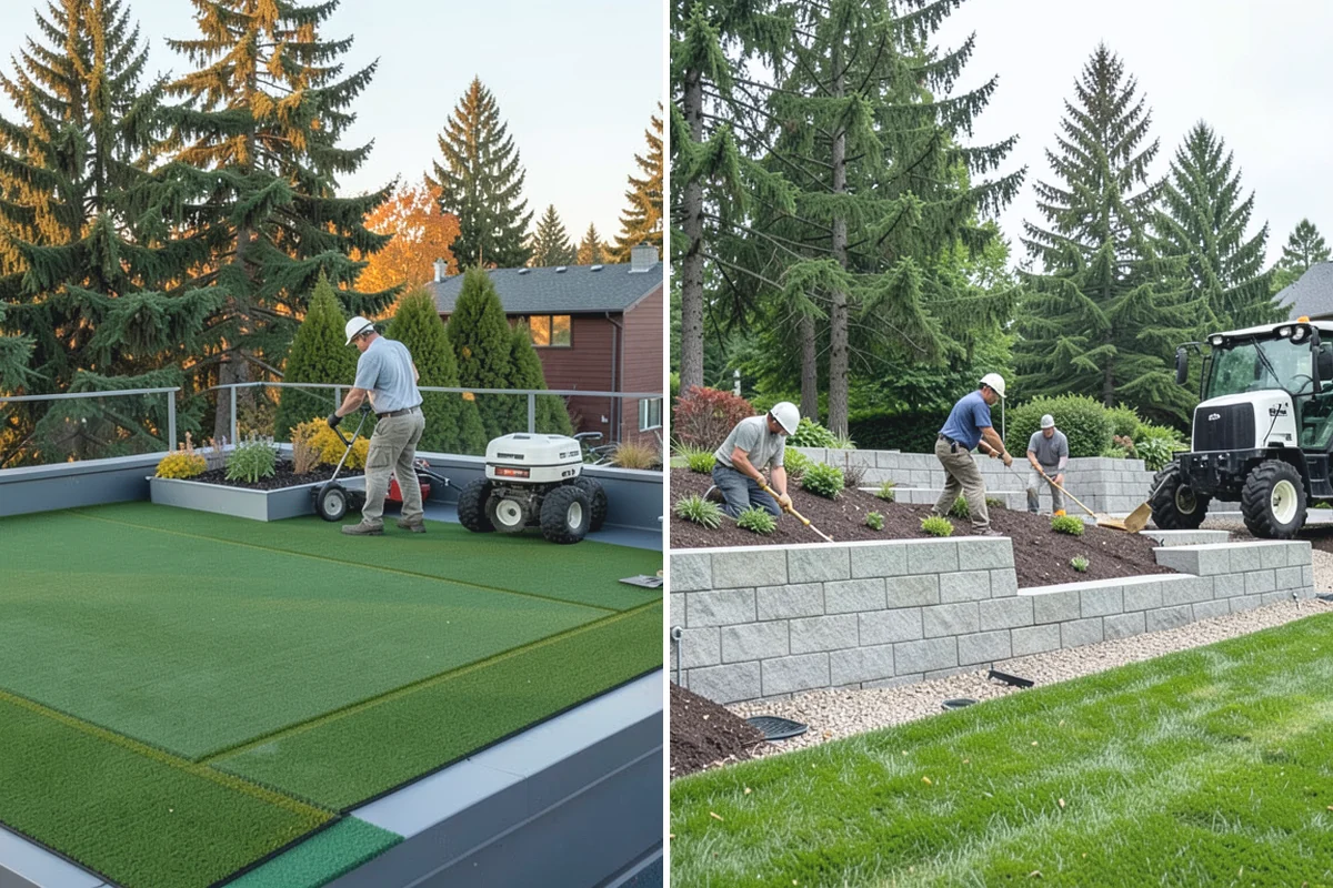 Shrub Transplanting in Medina, King County, WA - Assess the shrub and mark a proper root-ball size