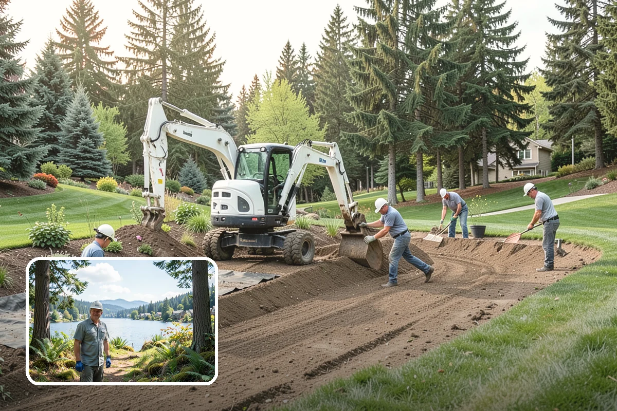 Shrub Transplanting in Milton, King County, WA - Saves and reuses established shrubs