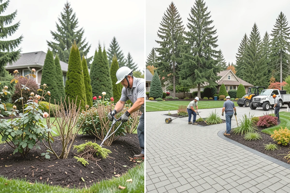 Shrub Transplanting in Mountlake Terrace, Snohomish County, WA - Assess the shrub and mark a proper root-ball size