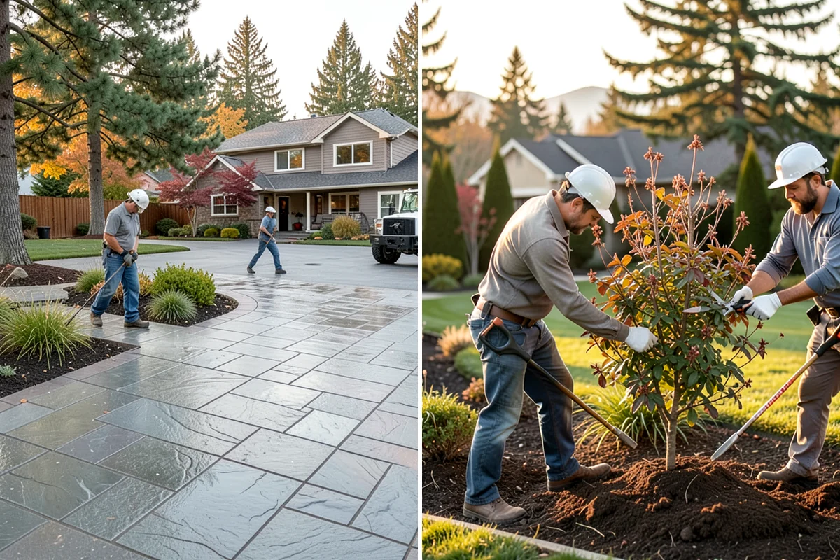 Shrub Transplanting in Pacific, King County, WA - Assess the shrub and mark a proper root-ball size