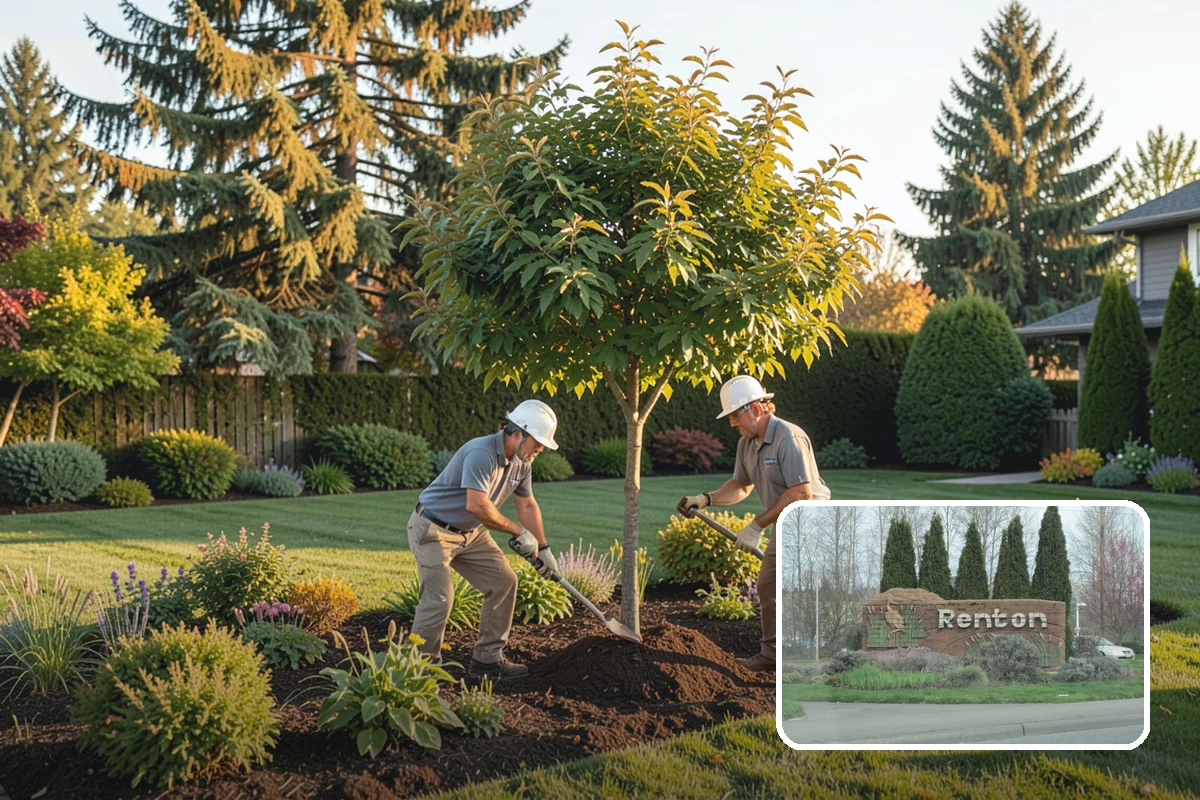 Shrub Transplanting in Renton, King County, WA - Saves and reuses established shrubs